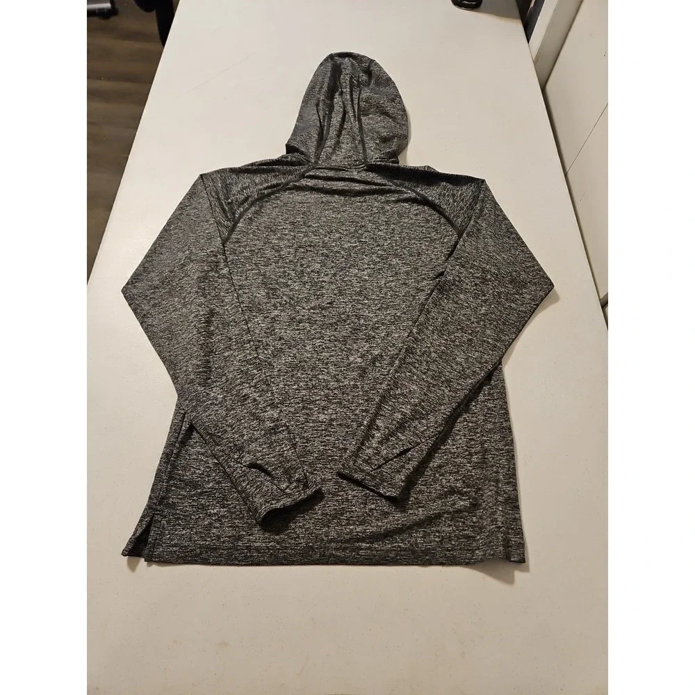 The North Face Hooded Pullover Thin Long Sleeve Gray Mens Small Super Soft (1324